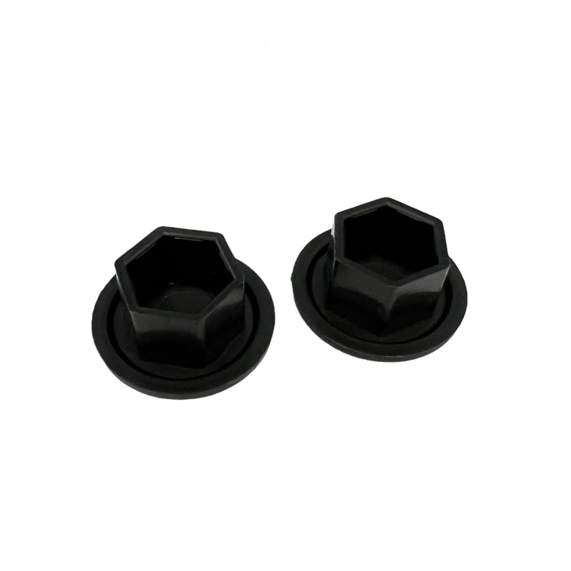 Copri Raggi 40 Copridadi In Plastica Cromata Per Camion Lunghezza 33mm 785083